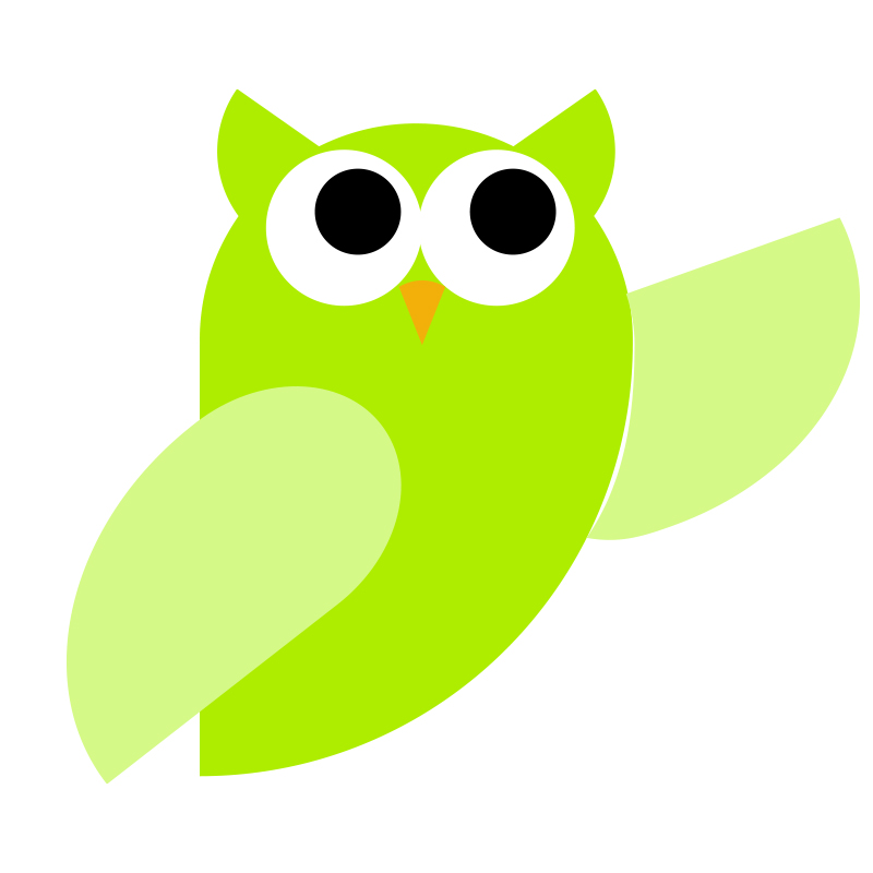 フクロウのイラストデザイン